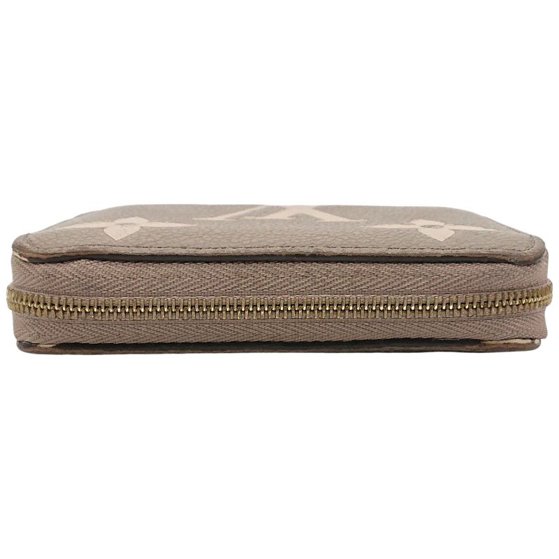 Louis Vuitton Zippy Coin Purse Bicolor Monogram Empreinte Beige