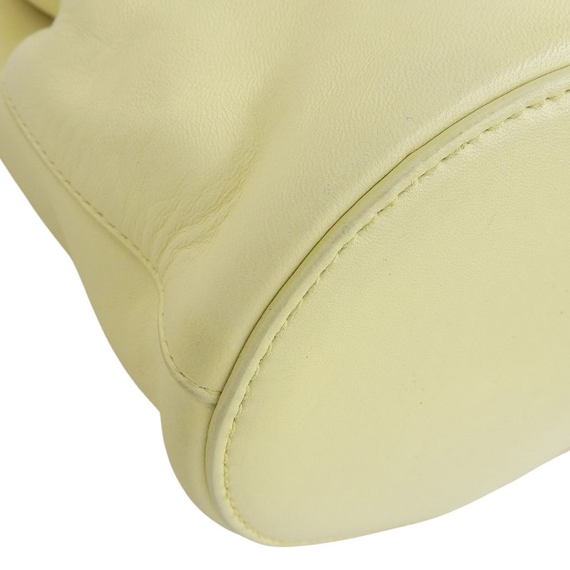 Bottega Venetaveneta 2020 DROP BAG Drop Leather Shoulder Bucket Handbag Cream