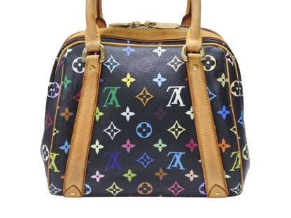 Louis Vuitton Monogram Multicolor Priscilla Handbag Noir Black Gold — view 3