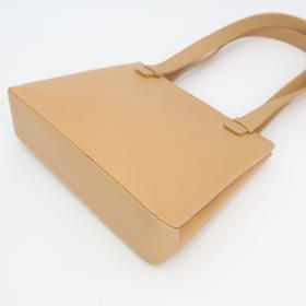 Chanel Logo Tote Shoulder Bag Semi Shoulder Leather