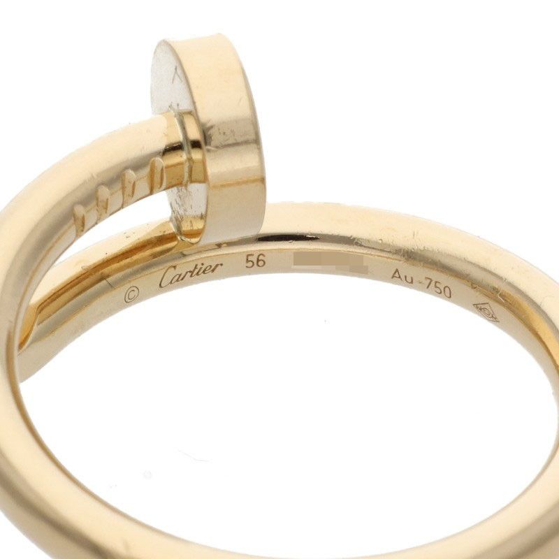 Cartier Juste UN CLOU RING Juste Un Clou 18K Yellow Goldring Men's 56 17