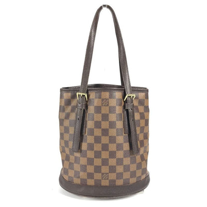 Louis Vuitton Shoulder Bag Marais N42240 Damier Canvas Ebène Brown