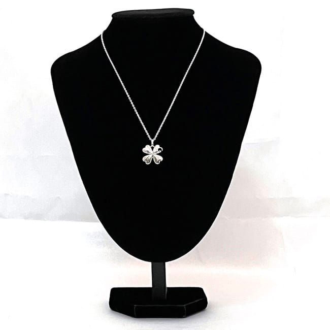 Gucci Clover Necklace Silver Polished Ag 925