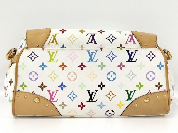 Louis Vuitton Beverly MM Handbag Monogram Multicolor Bronze M40203