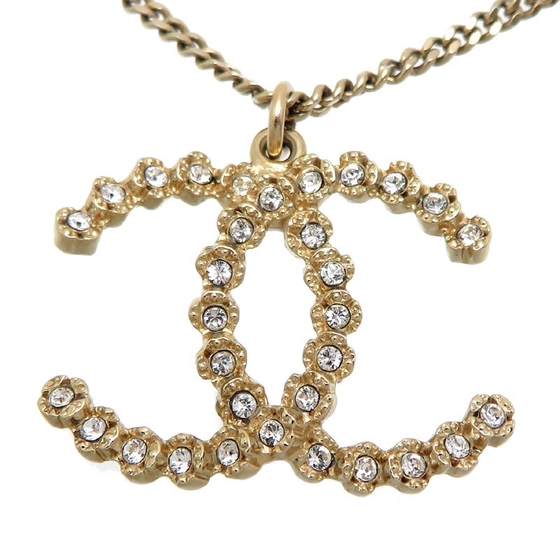 Chanel Coco Mark Rhinestone Necklace