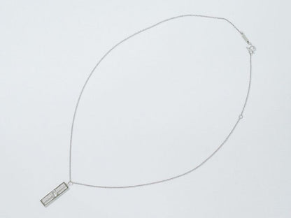 Authentic Tiffany & Co Tiffany & Co T Two Open Vertical Bar Au750 WG Necklace