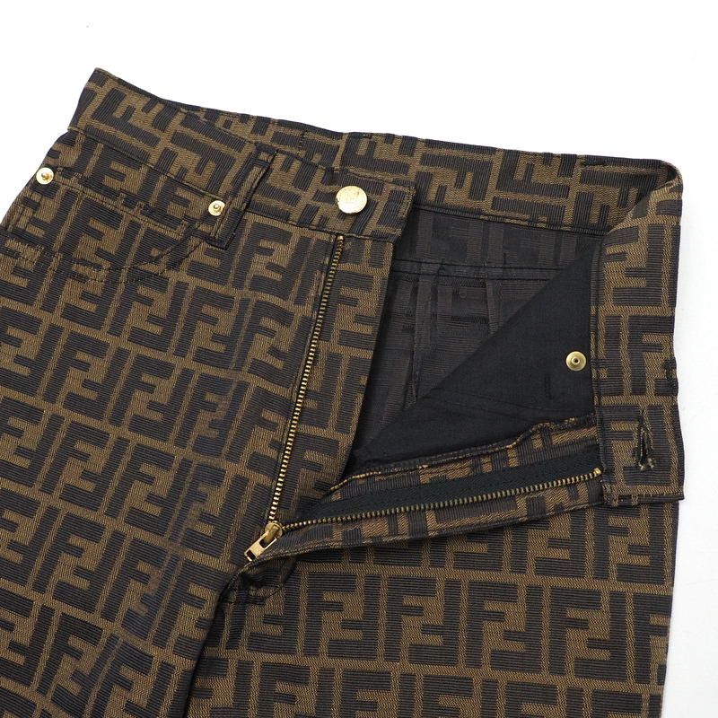 Fendi Vintage Pants Size I40 D34 Inch26 Fendi Jeans FF Double F Zucca High