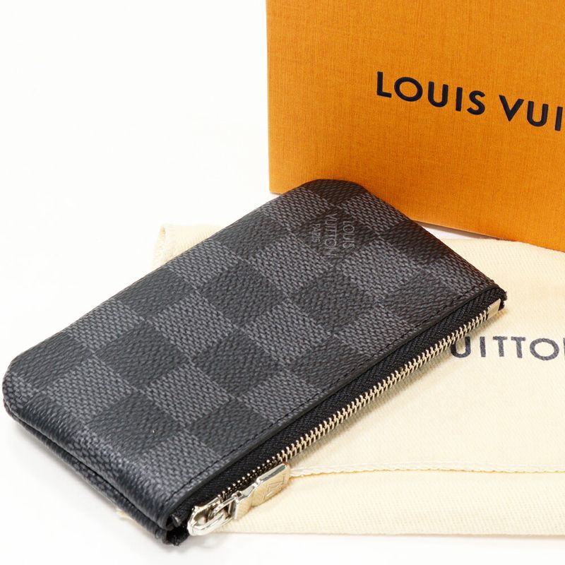 Louis Vuitton Coin Case Key Case Damier Graphite Pochette Cles N60155