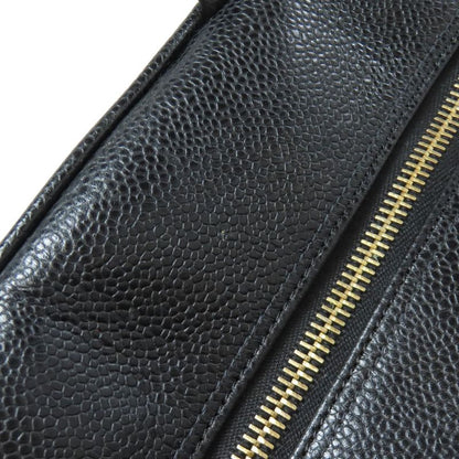 Chanel Matelasse Coco Mark Gold Hardware Boston Bag Grained Calfskin Women