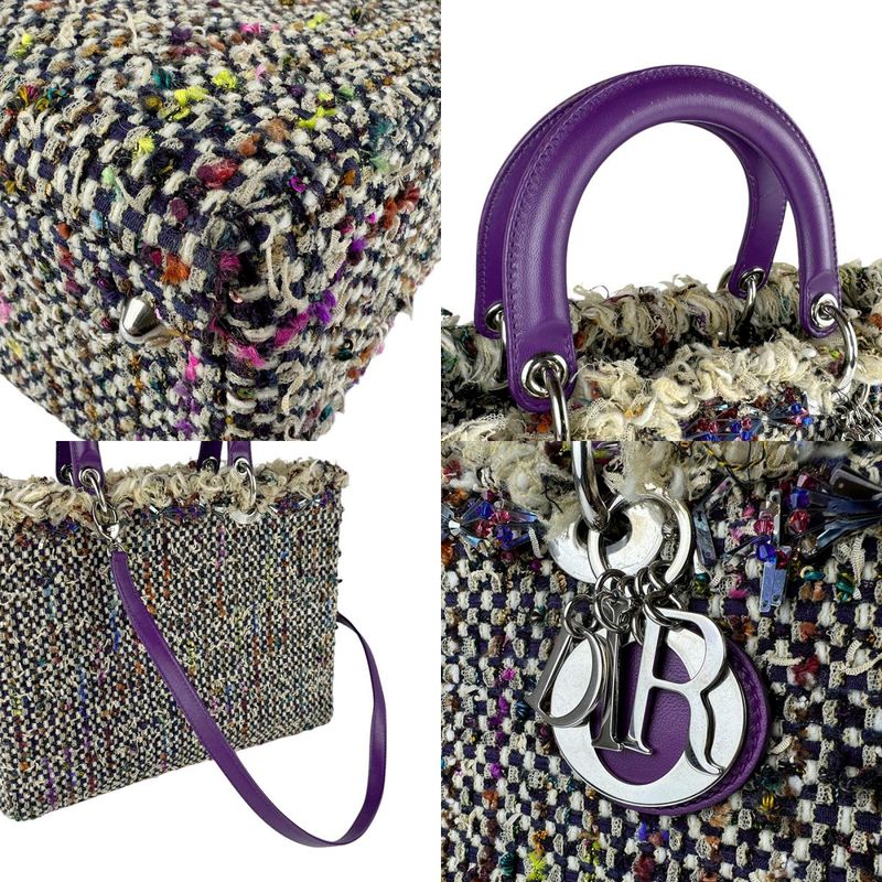 Christian DIOR Shoulder Bag Handbag Lady Dior