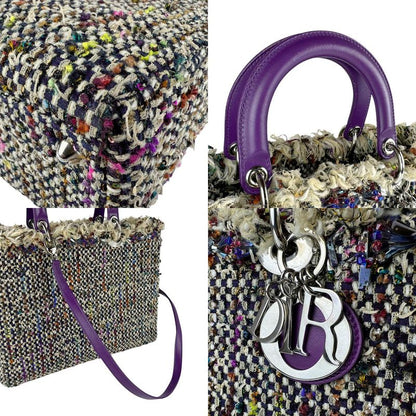 Christian DIOR Shoulder Bag Handbag Lady Dior