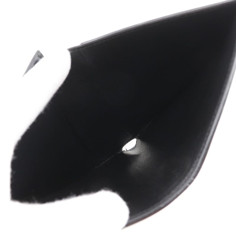 Celine Medium Strap Wallet Calf Black Ladies Bifold Wallet