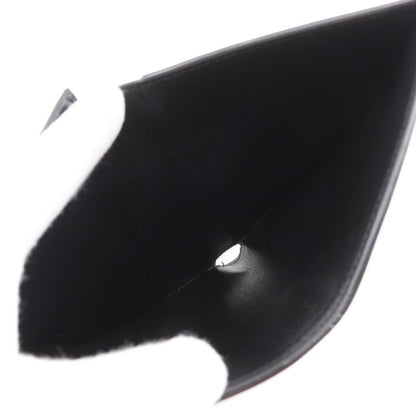 Celine Medium Strap Wallet Calf Black Ladies Bifold Wallet