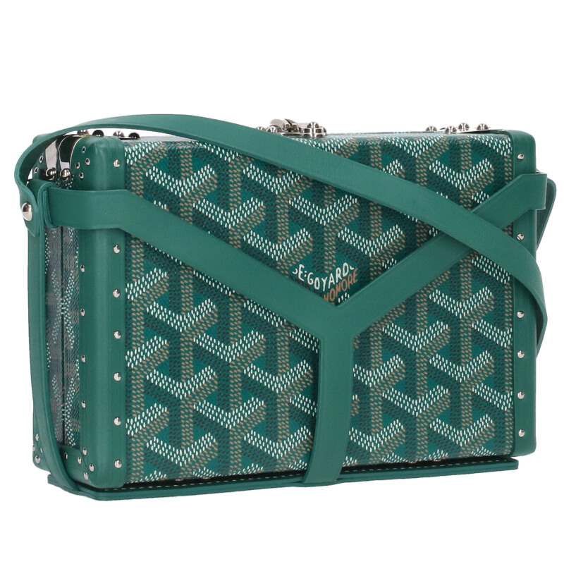 Goyard Minaudière Trunk Leather Trunk Shoulder Bag Men's
