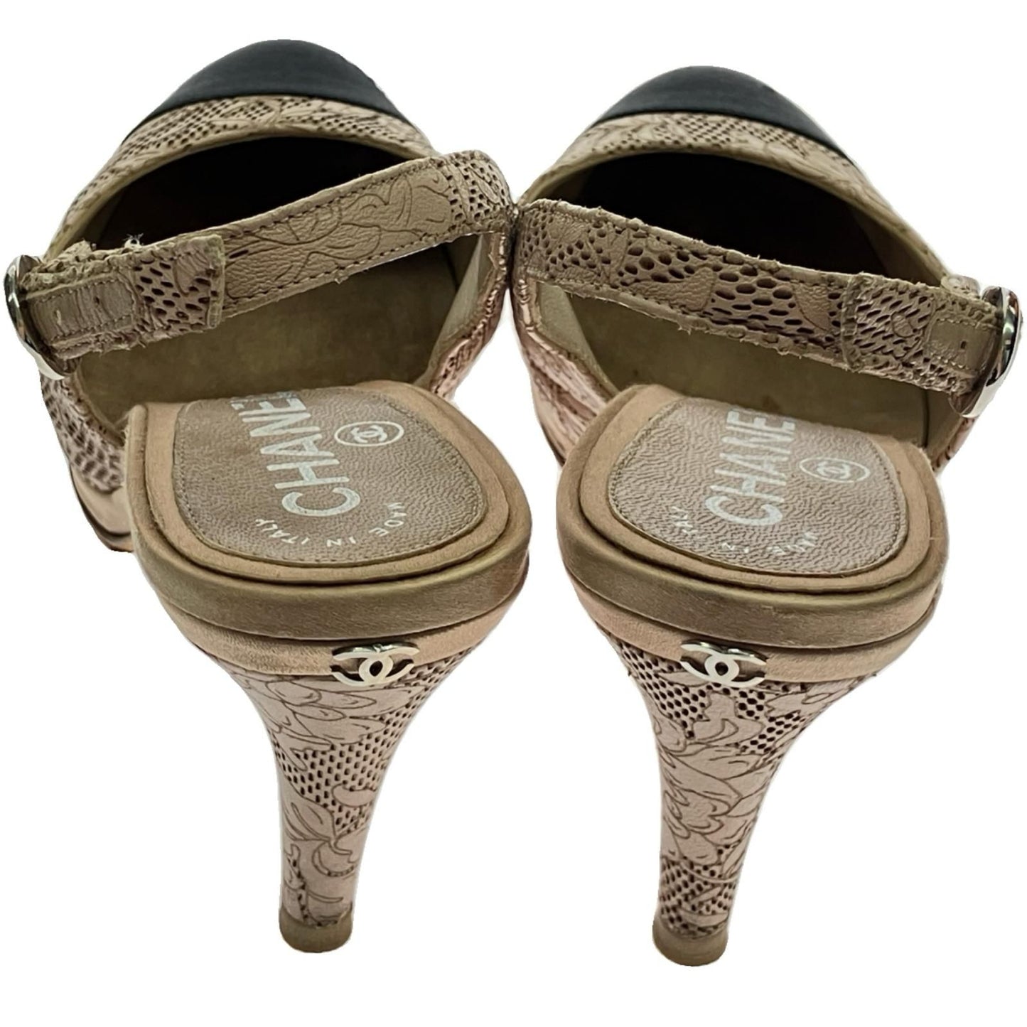 Chanel Ring Back Strap Sandals 22.5cm (8.86in)