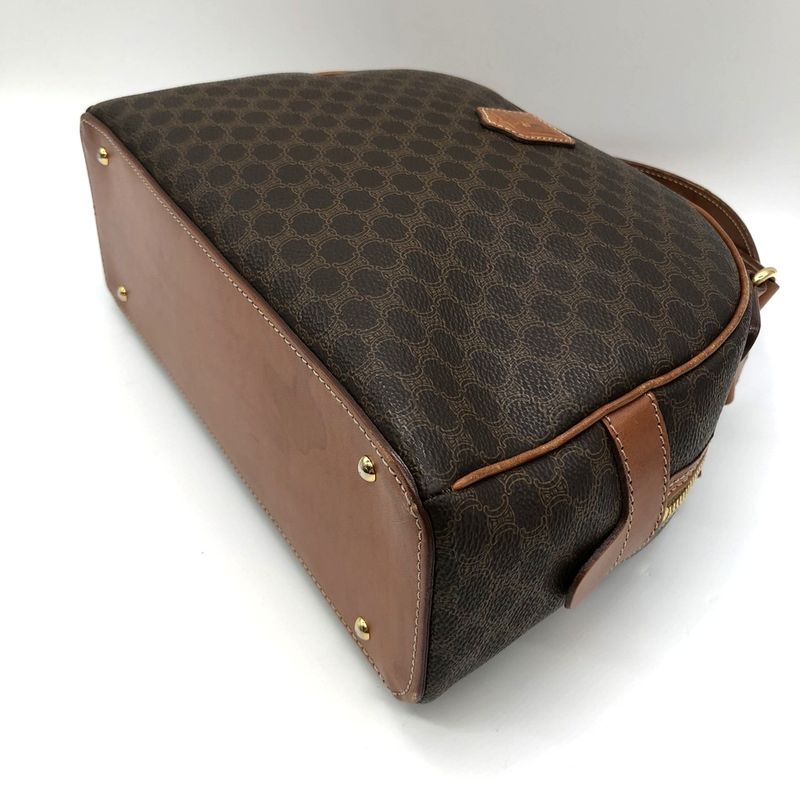 Celine MC96 Macadam Handbag Brown Pvc/leather Ladies Fashion Brand