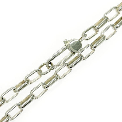 Gucci Silver Interlocking G Necklace 22.6g 925 Engraved 365424 Necklace