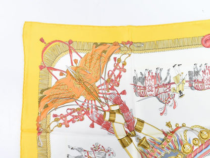 Authentic Hermes Scarf Carré 90 Caparacons DE LA France ET DE L'inde Horse