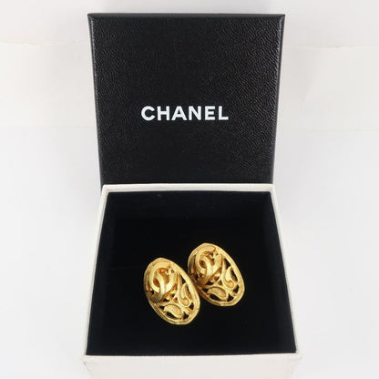 Chanel Oval Vintage Gold Plated 95A Ladies 9.47g Earring