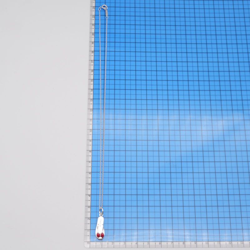 Tiffany & Co Flip Flops Silver Necklace 24-3778m