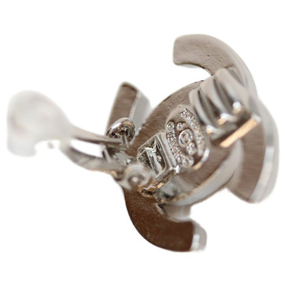 Chanel 96P Silver Turnlock Coco Mark Earrings
