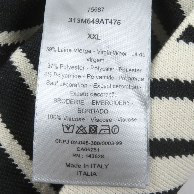 DIOR Homme 313m649at476 Wool High Collar CD Diamond Long Sleeve Knit Sweater