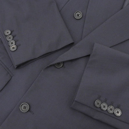 Prada 2019 Item Double Breasted Jacket Bleather 50 Men's Navy Blue Bre