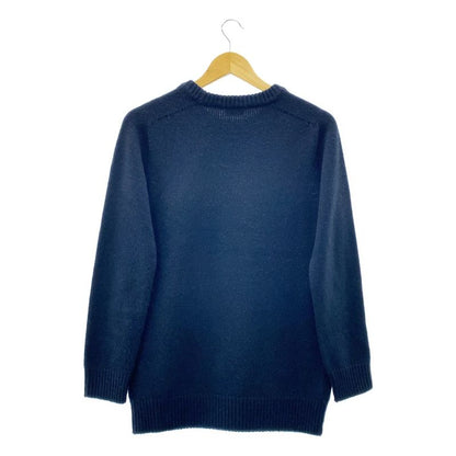 Celine - Cashmere Crew Neck Knit - XS - Navy - Women's