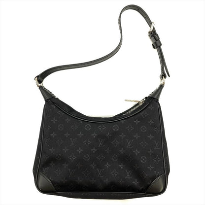 Louis Vuitton Little Boulogne Noir Black Shoulder Bag Monogram Satin M92142