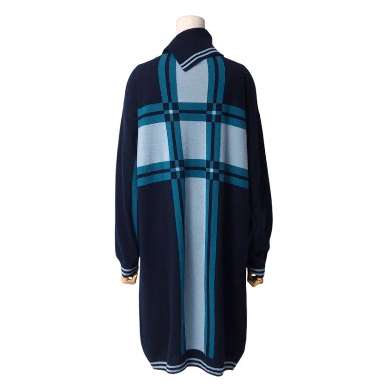 2023Hermes Dress Size 40 Brides De GALA Tartan Brides De Gala Tartan All