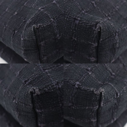 Hermes Amedava Cabas De Poche Long Shoulder Canvas Black Women's Shoulder Bag