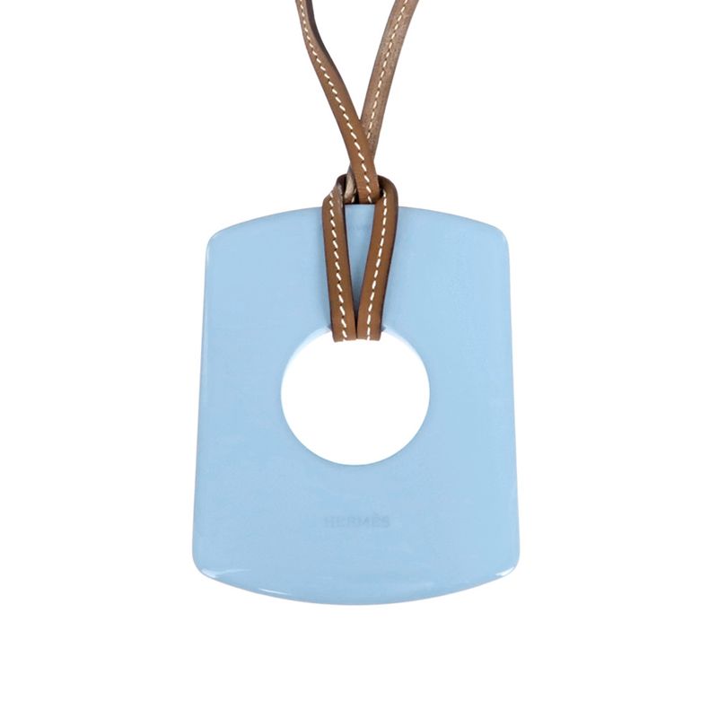 Hermes Necklace Dalva Sfumato Buffalo Horn Multicolor Blue Series