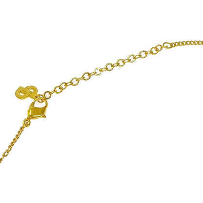 Christian Dior GP Rhinestone Dior Logo Necklace Gold 321989 Necklace