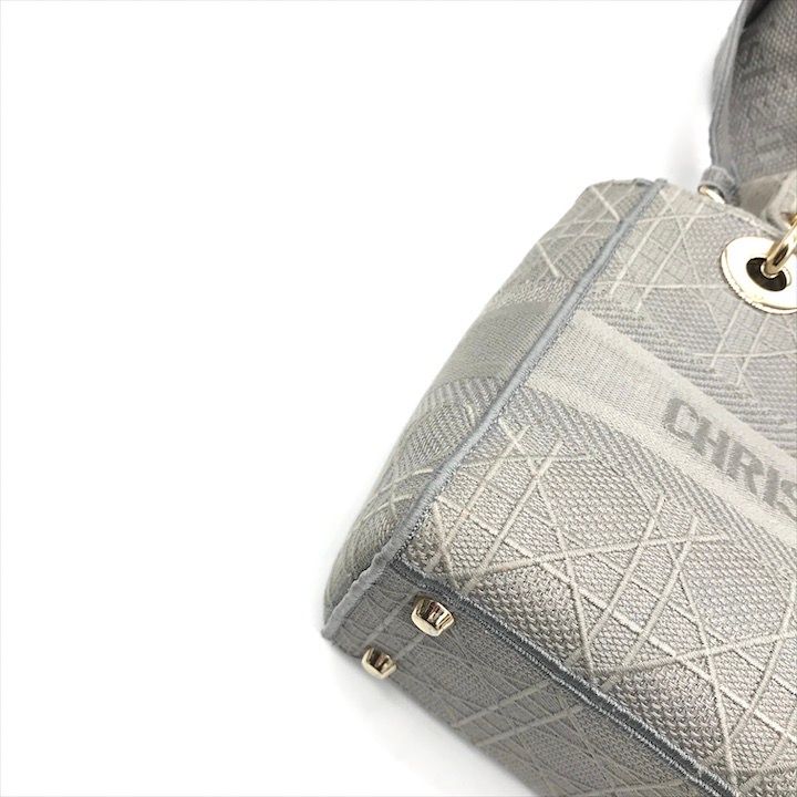 Dior Lady Delight Cannage 2-Way Bag Gray
