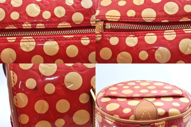 Louis Vuitton Vernis Dot Infinity Papillon Yayoi Kusama Handbag Red LV L2762