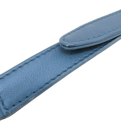 Chanel Shoulder Bag Boy Chanel Calf Metallic Blue Silver Hardware Blue Shoulder