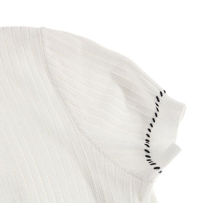 Chanel Knit Coco Button Short Sleeve Cardigan