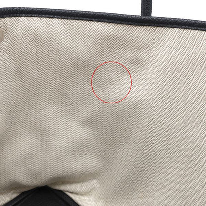 Hermes Tote Bag Garden Party PM Negonda Black Silver Hardware Black Hardware