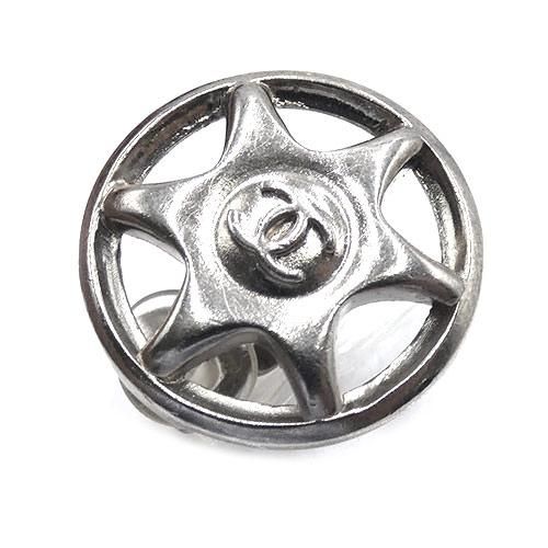 Chanel Wheel Star Coco Mark GP Silver Earrings And Earrings