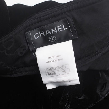 Chanel Cropped Pants Size 34 CC Logo Coco Mark Made In Italy 20250403 Ra3964