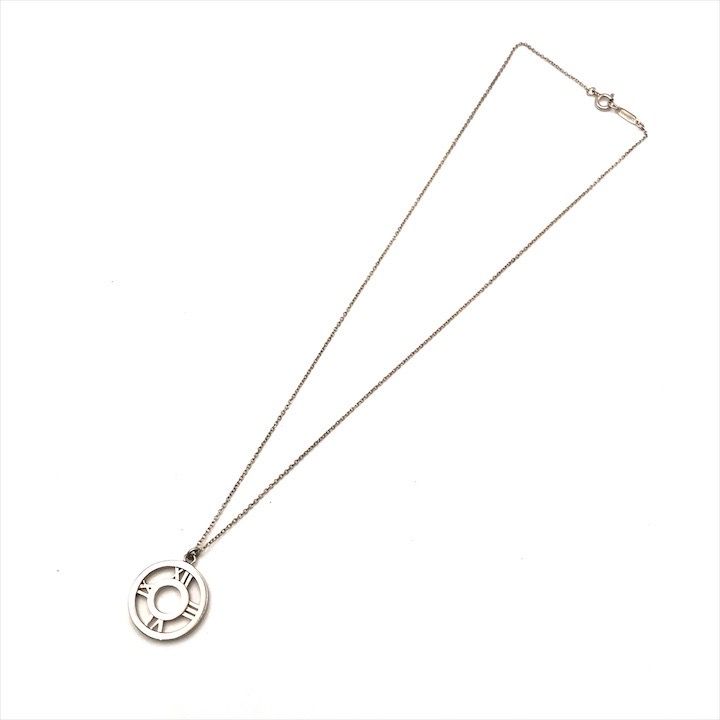 Tiffany & Co Atlas Open Circle Silver Necklace