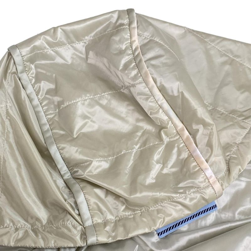 Prada Blouson Size 42 M Women's 291511 Ivory Cotton / Long Sleeve / Zip Up /