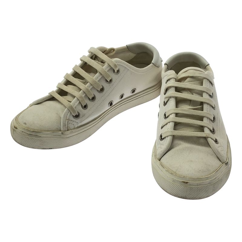 Saint Laurent Paris - Malibu Low Cut Sneakers - 35 - White - Women's