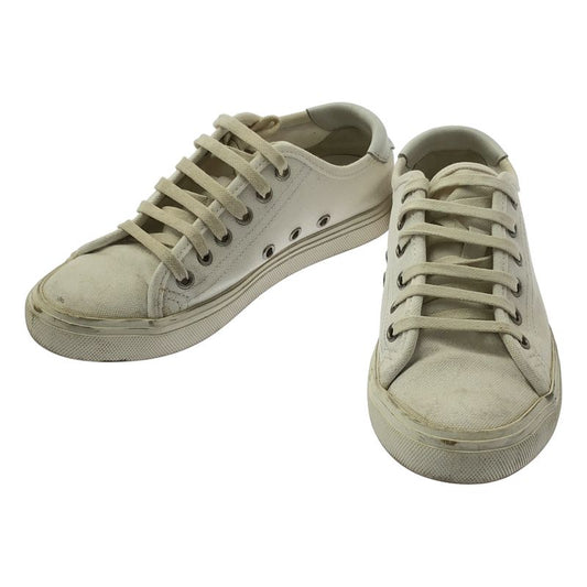 Saint Laurent Paris - Malibu Low Cut Sneakers - 35 - White - Women's