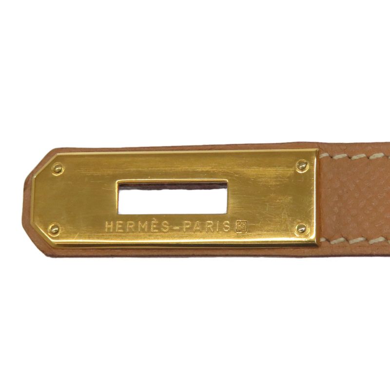 Hermes Birkin 35 Gold Hardware Handbag Courchevel Women