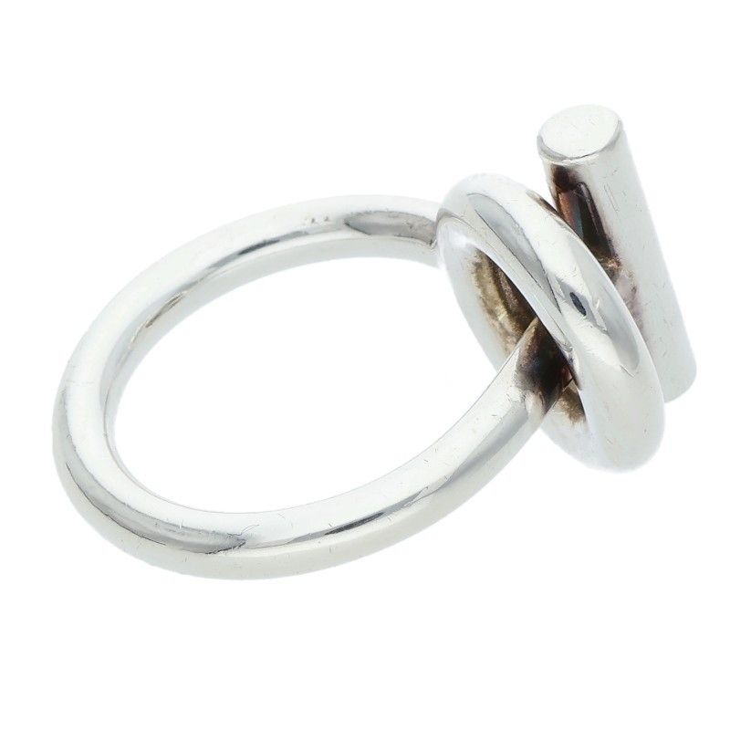 Hermes Echappee Silver Ring Men's 56 14