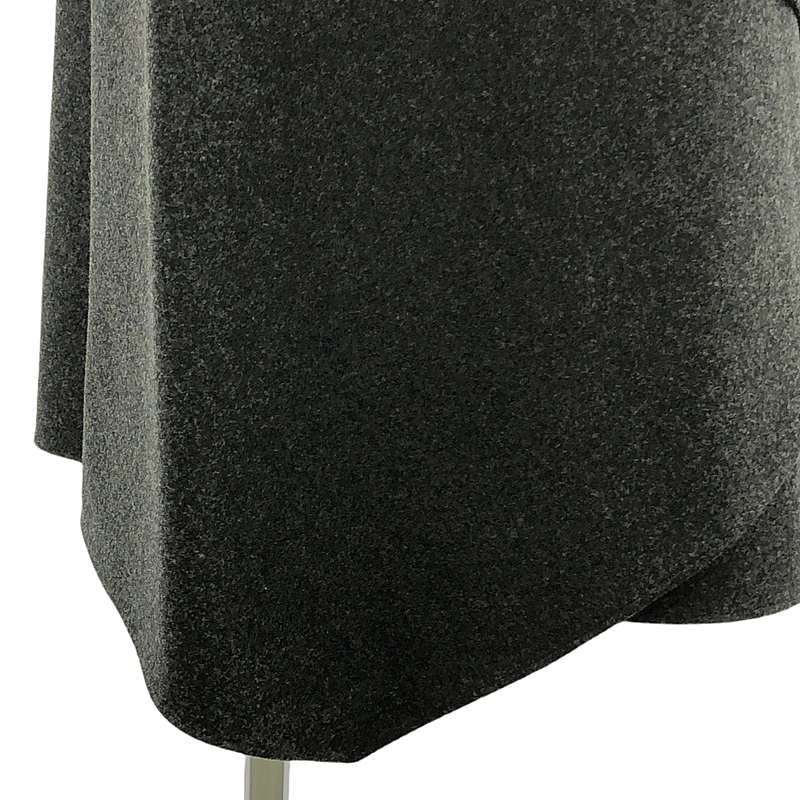 Celine Wool Wrap Skirt - 36 - Grey - Women's