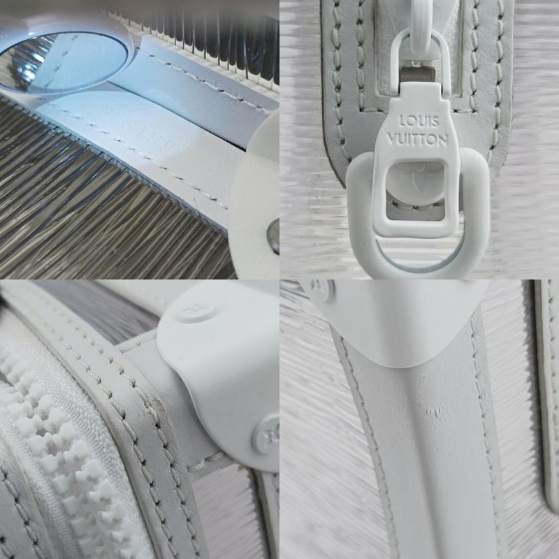 Louis Vuitton Soft Trunk Transparent X White Epi Plat Jouge M55602 Du3199