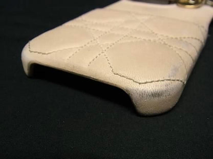 Christian Dior Christian Dior Lady Dior Cannage Leather Iphone 16pro Phone Case