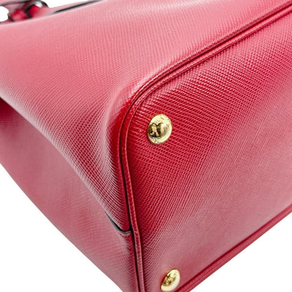 Prada Bn2775 Saffiano Shoulder Bag 2-Way Handbag Red